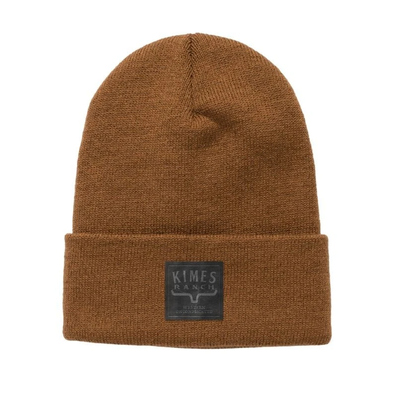 Kimes Ranch Premium Branded Beanie - Workwear Brown