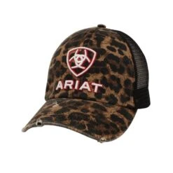 Ariat Ladies Leopard Ponyflo Cap