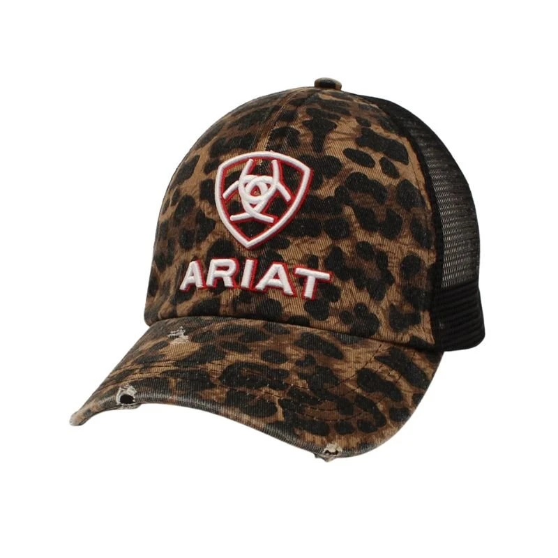 Ariat Ladies Leopard Ponyflo Cap