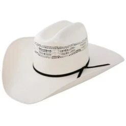 Resistol 7X Denison Vented Straw Cowboy Hat