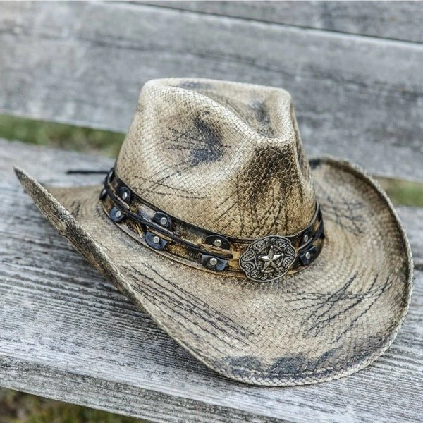 Stampede Men's Distressed Cowboy Hat - The Slashed - Image 4